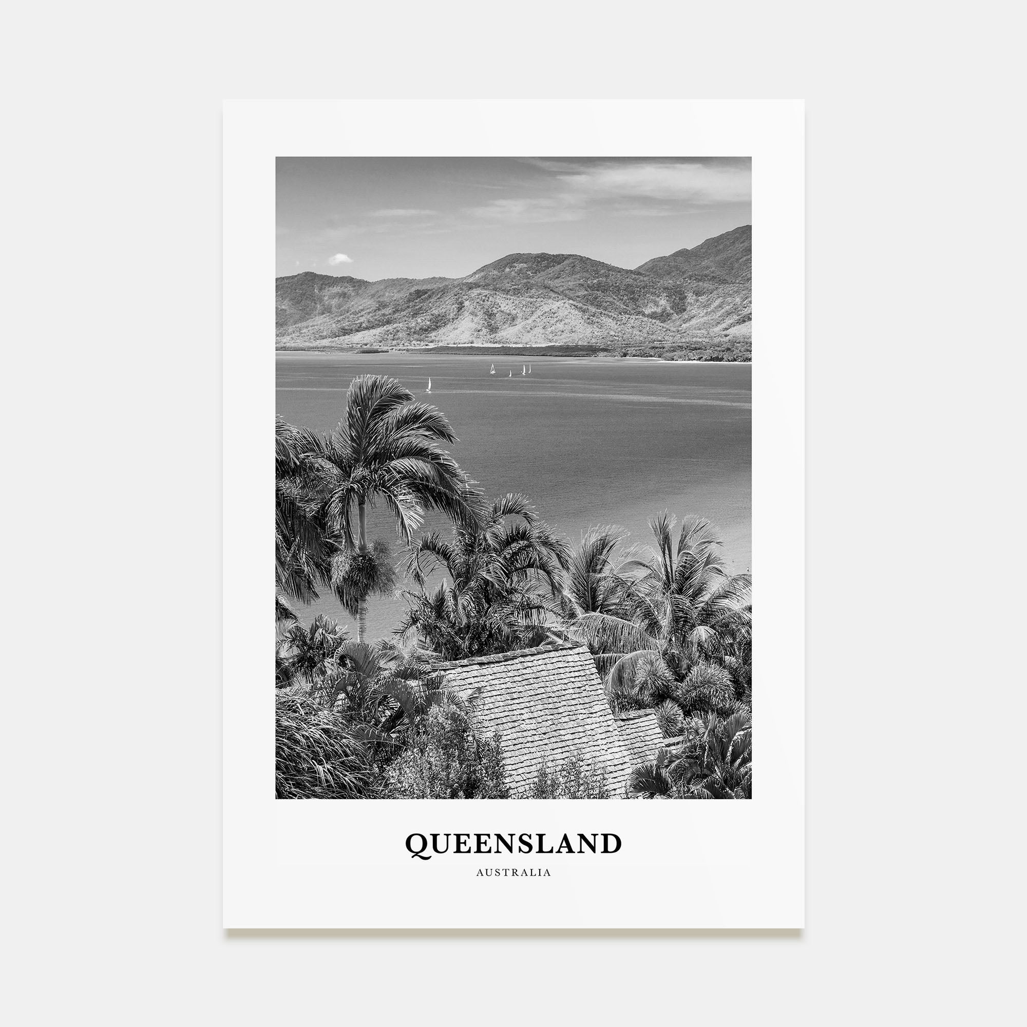 Queensland Portrait B&W Poster