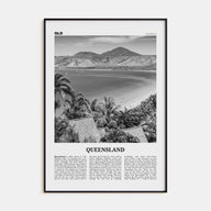 Queensland Travel B&W Poster