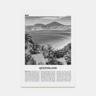 Queensland Travel B&W Poster