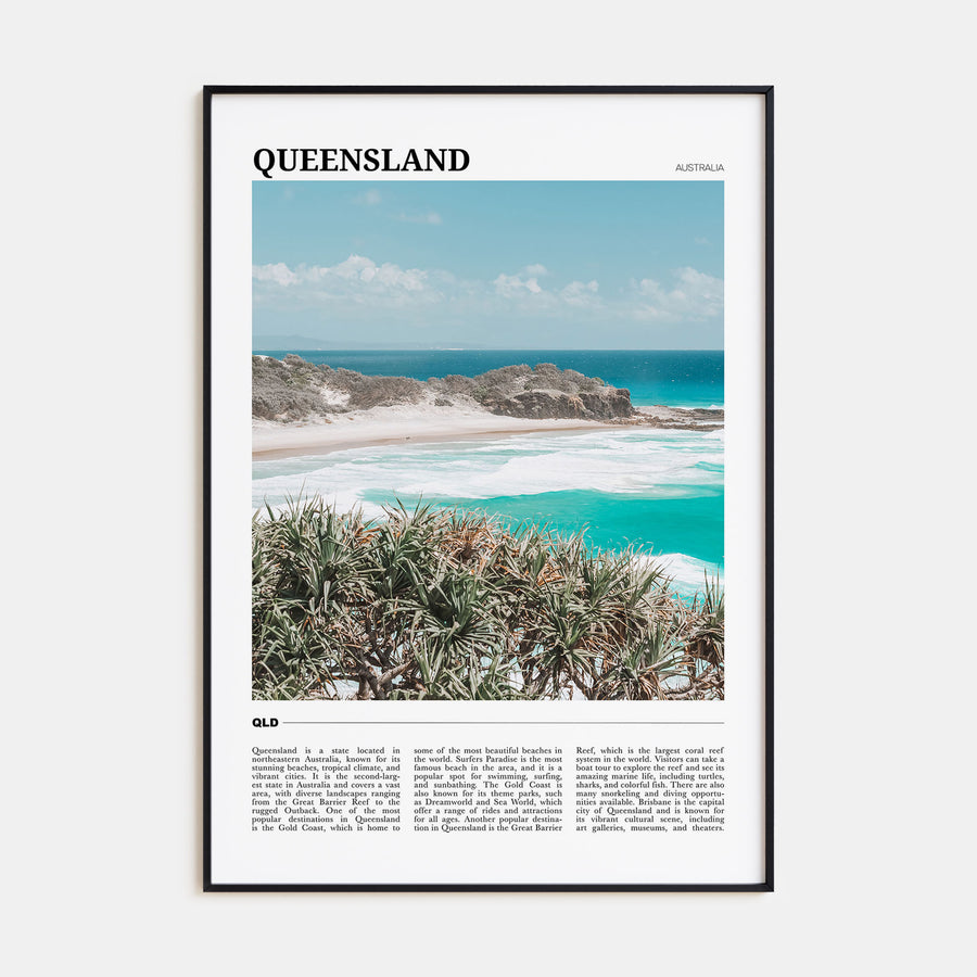 Queensland Travel Color Poster