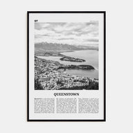 Queenstown Travel B&W Poster