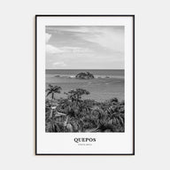 Quepos Portrait B&W Poster
