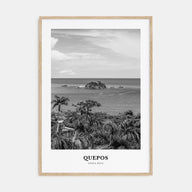 Quepos Portrait B&W Poster