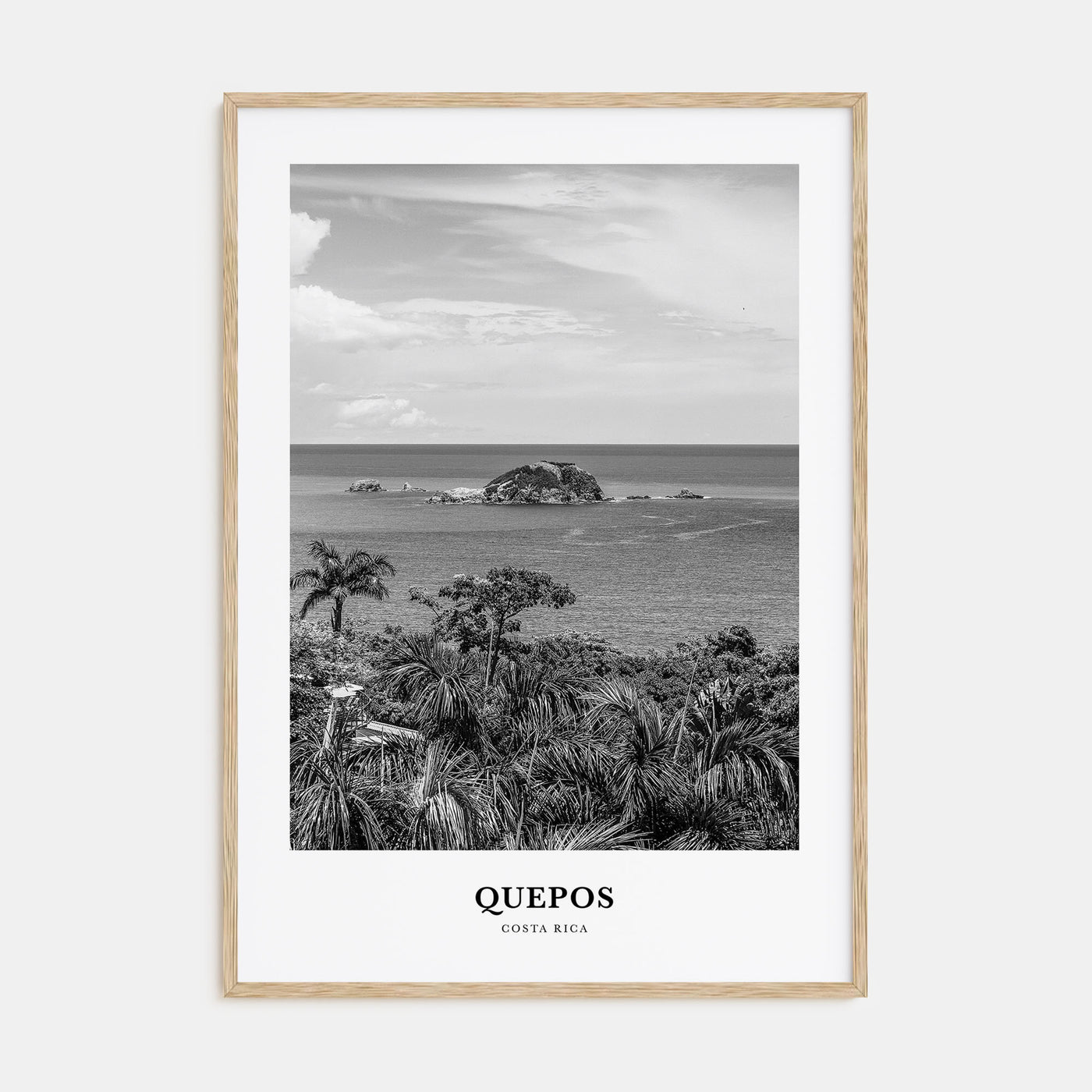 Quepos Portrait B&W Poster