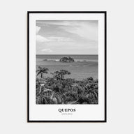 Quepos Portrait B&W Poster