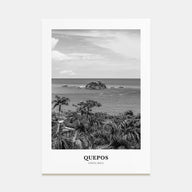 Quepos Portrait B&W Poster