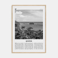 Quepos Travel B&W Poster
