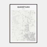 Querétaro Map Portrait Poster