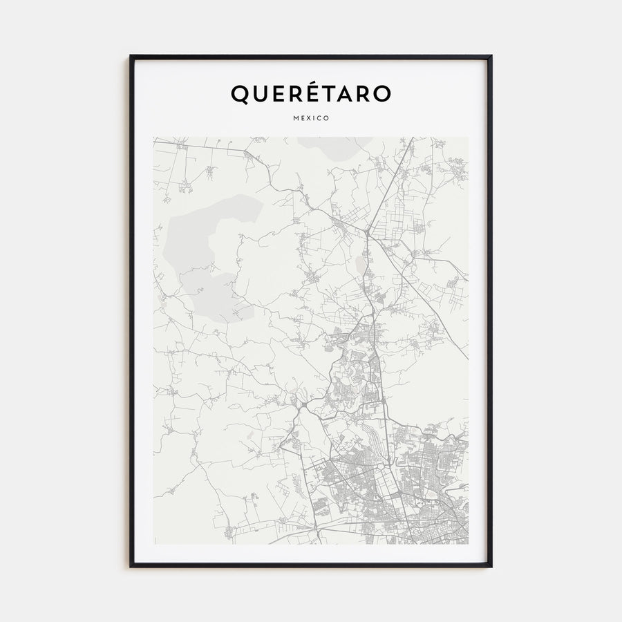 Querétaro Map Portrait Poster