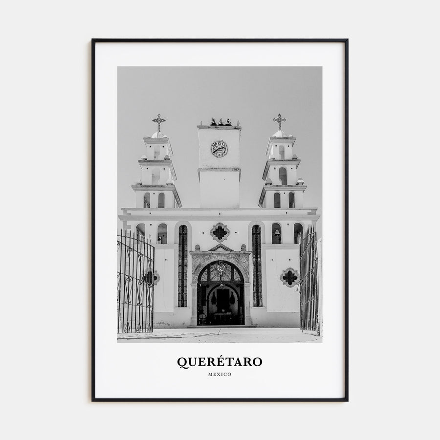Querétaro Portrait B&W Poster