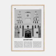 Querétaro Travel B&W Poster