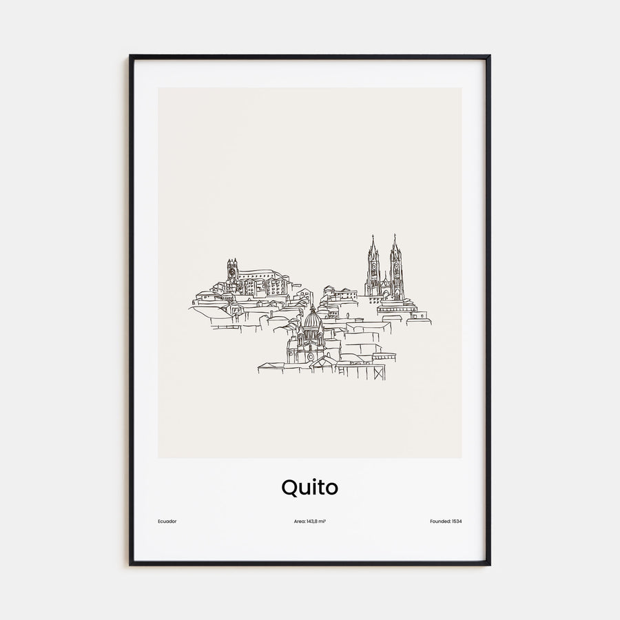 Quito Drawn Poster