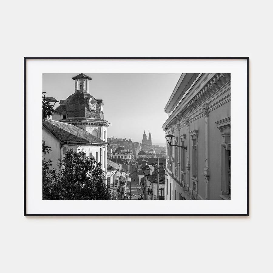 Quito Landscape B&W Poster