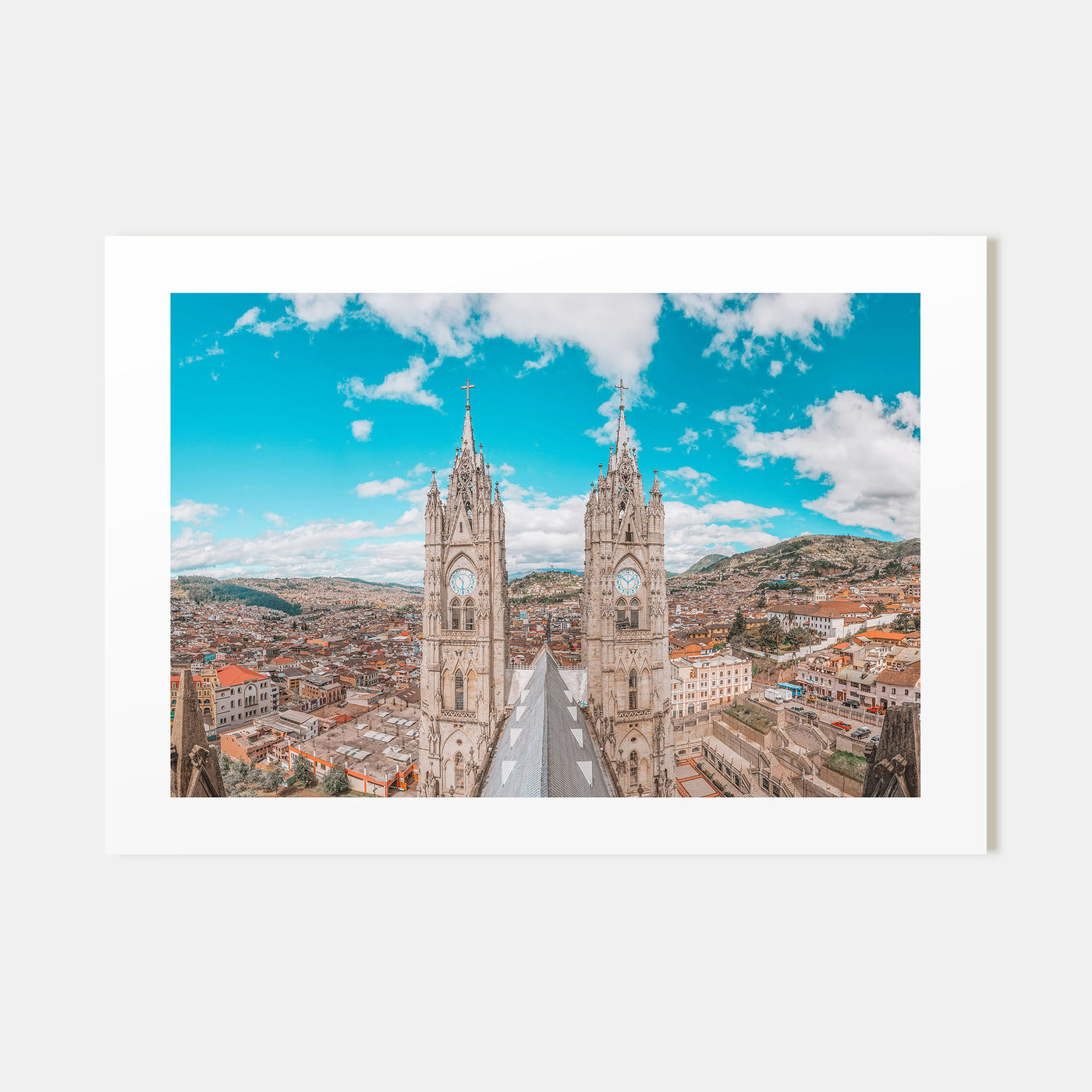 Quito Landscape Color Poster