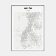 Quito Map Portrait Poster