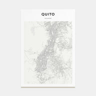 Quito Map Portrait Poster