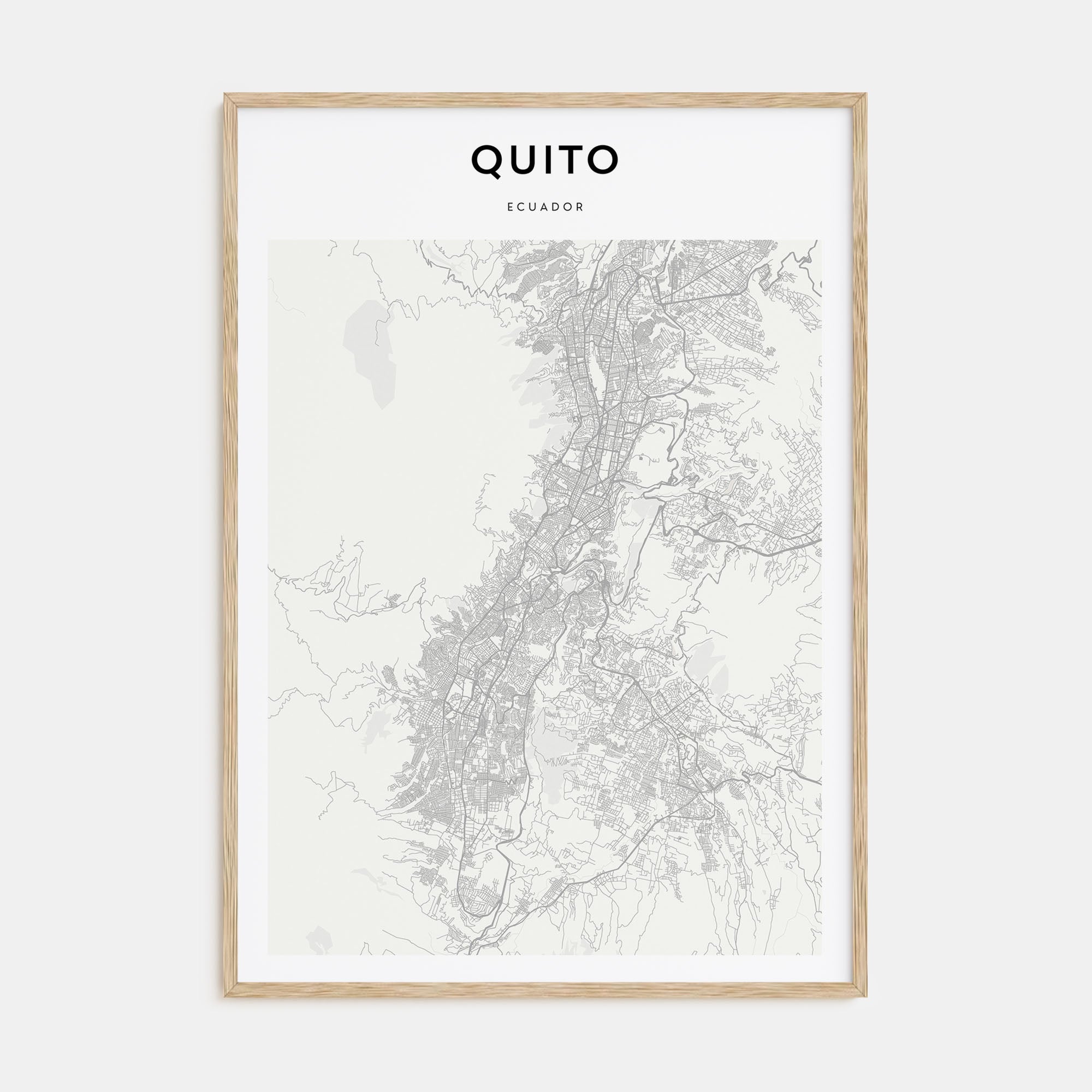 Quito Map Portrait Poster