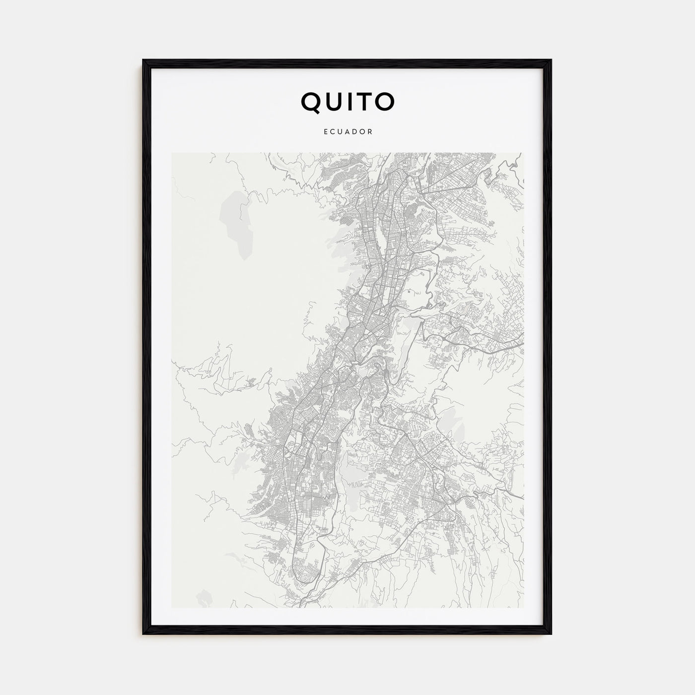 Quito Map Portrait Poster