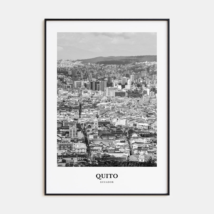 Quito Portrait B&W Poster