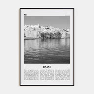 Rabat Travel B&W Poster