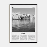 Rabat Travel B&W Poster