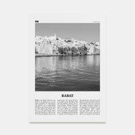 Rabat Travel B&W Poster