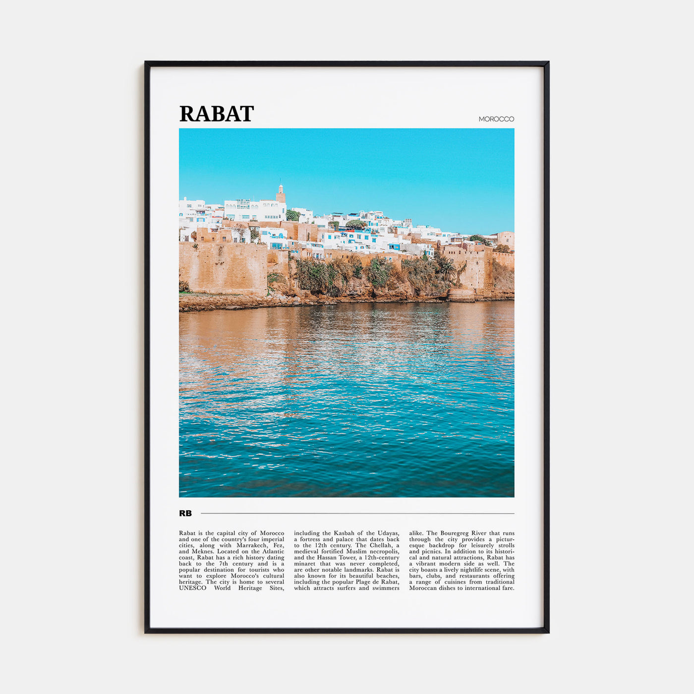 Rabat Travel Color Poster