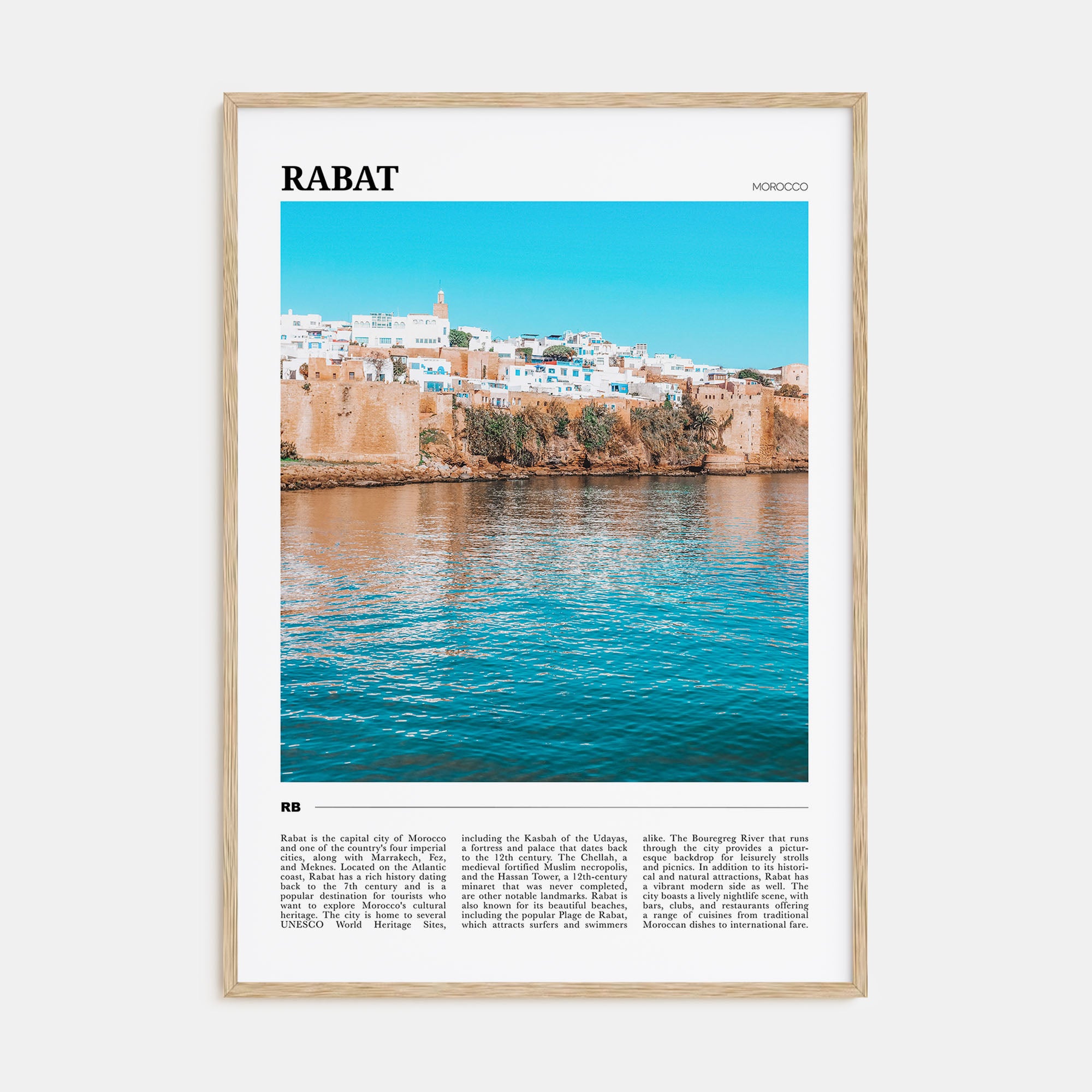 Rabat Travel Color Poster