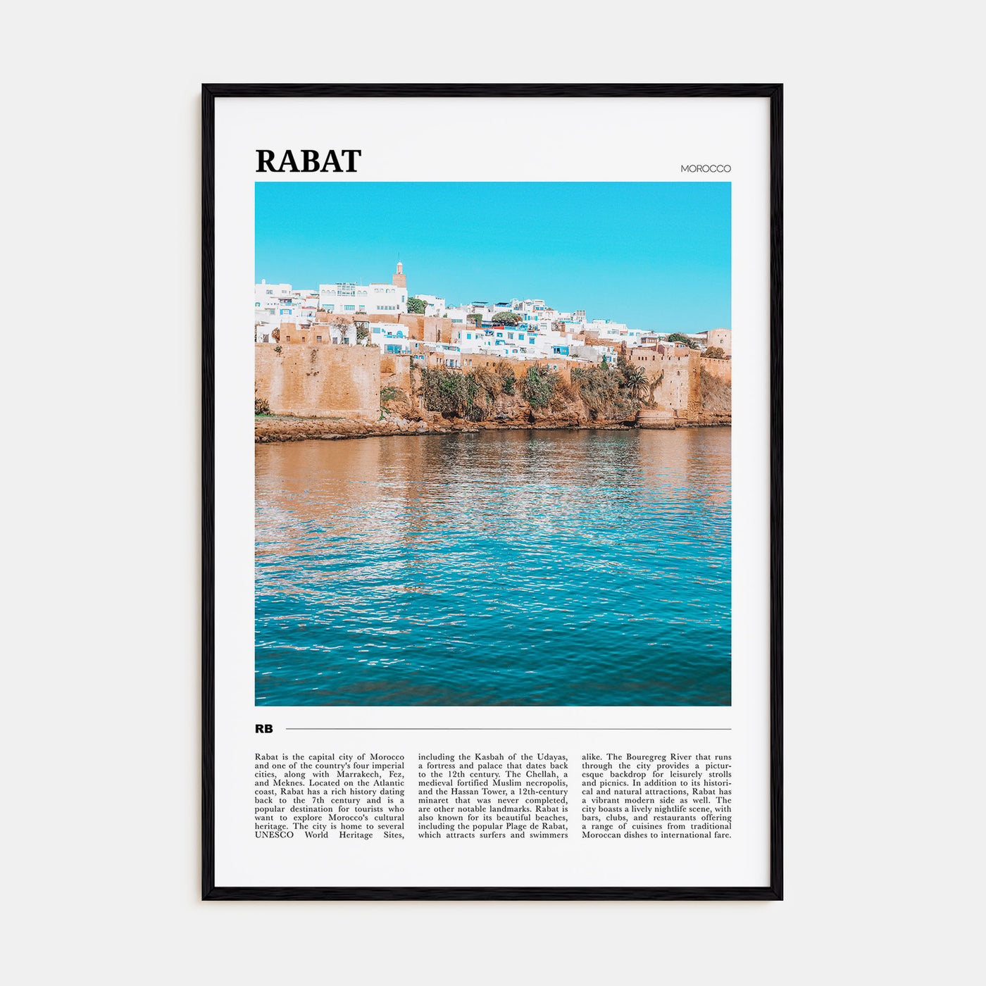 Rabat Travel Color Poster