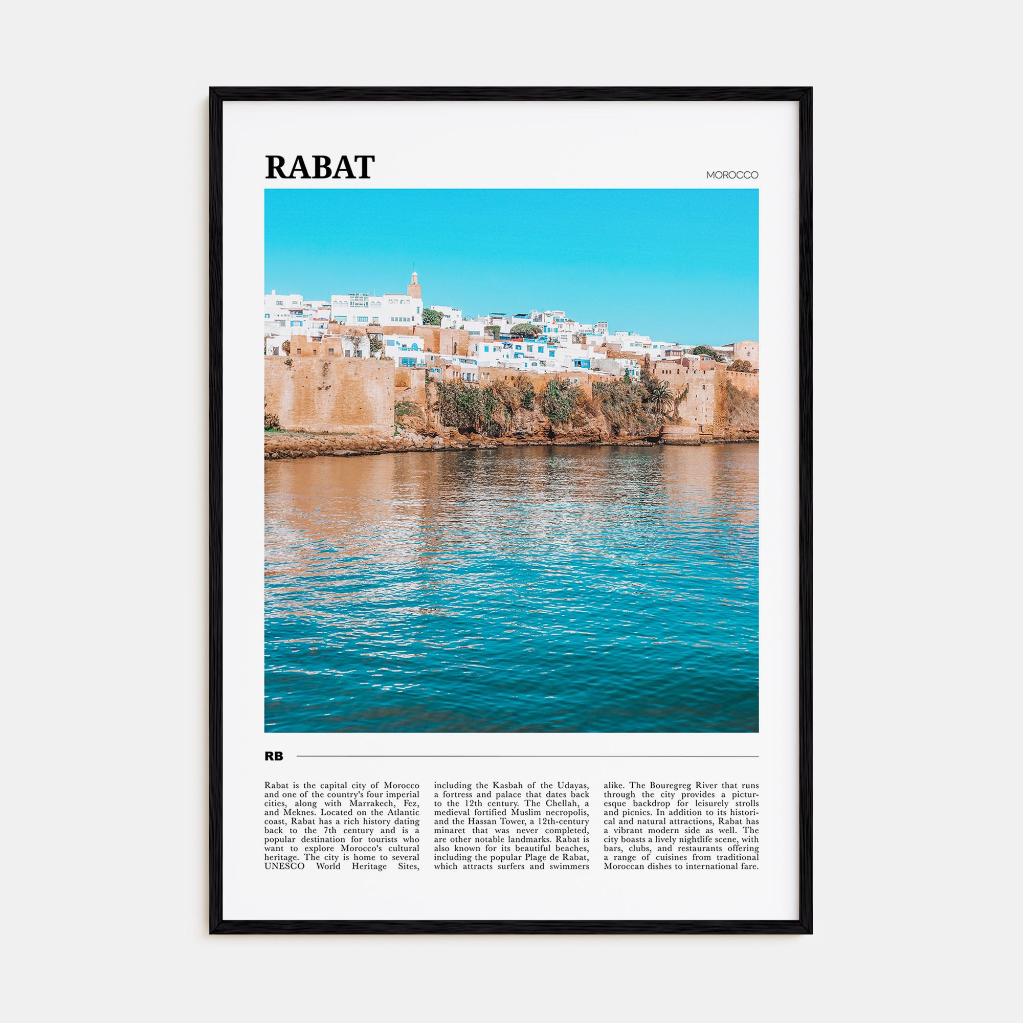Rabat Travel Color Poster