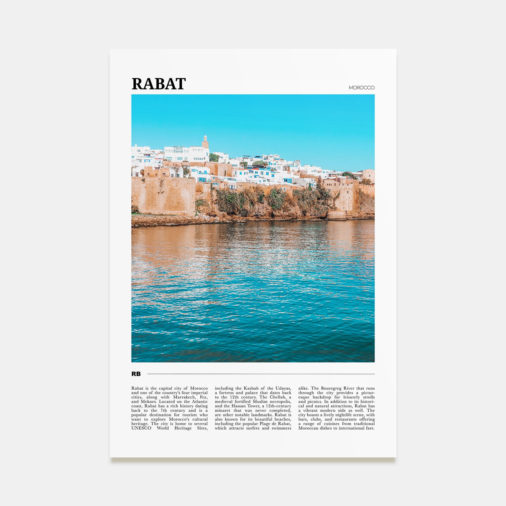 Rabat Travel Color Poster
