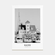 Racine Portrait B&W Poster