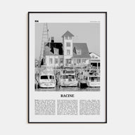 Racine Travel B&W Poster