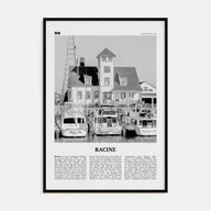 Racine Travel B&W Poster