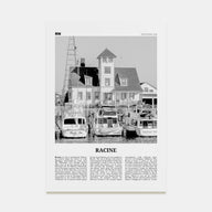 Racine Travel B&W Poster