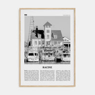 Racine Travel B&W Poster