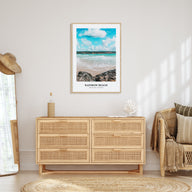Rainbow Beach Portrait Color Poster