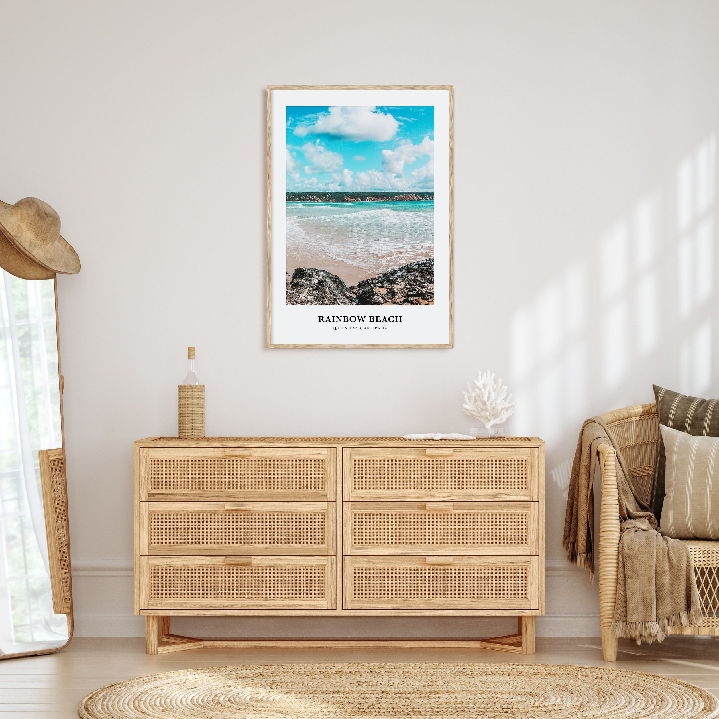 Rainbow Beach Portrait Color Poster