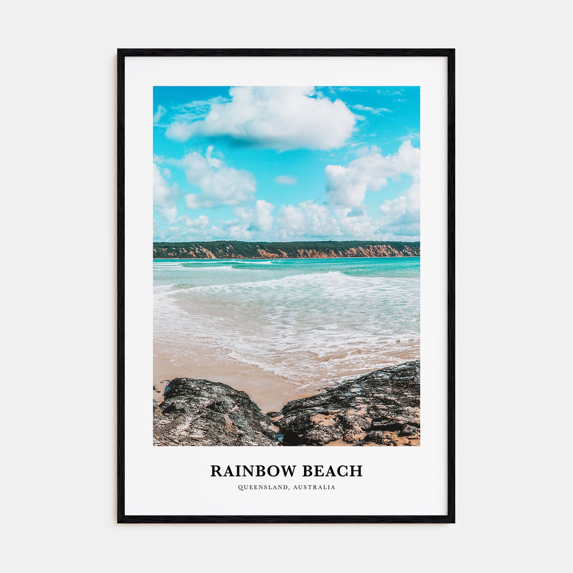 Rainbow Beach Portrait Color Poster