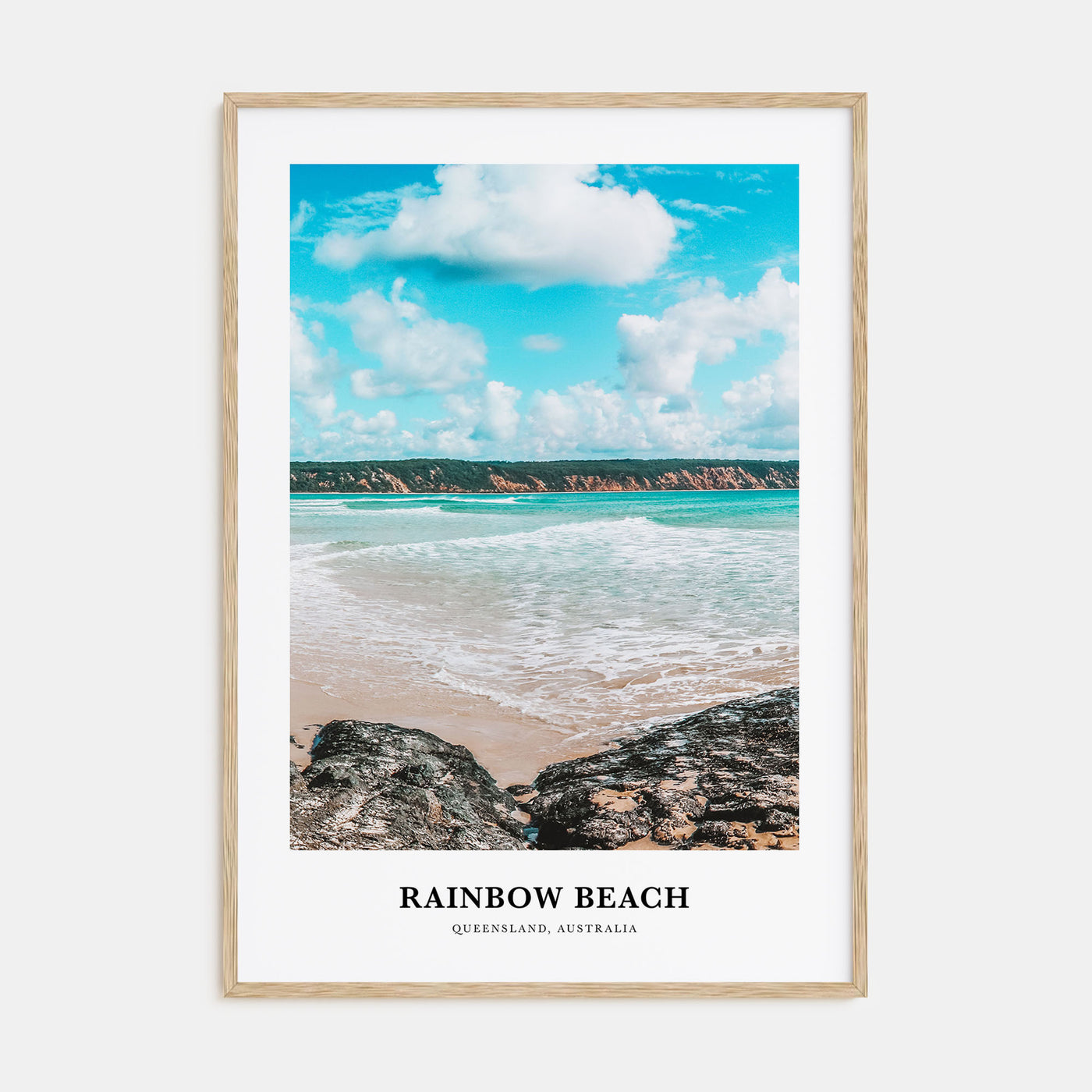 Rainbow Beach Portrait Color Poster