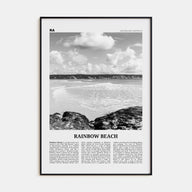 Rainbow Beach Travel B&W Poster
