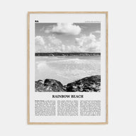 Rainbow Beach Travel B&W Poster