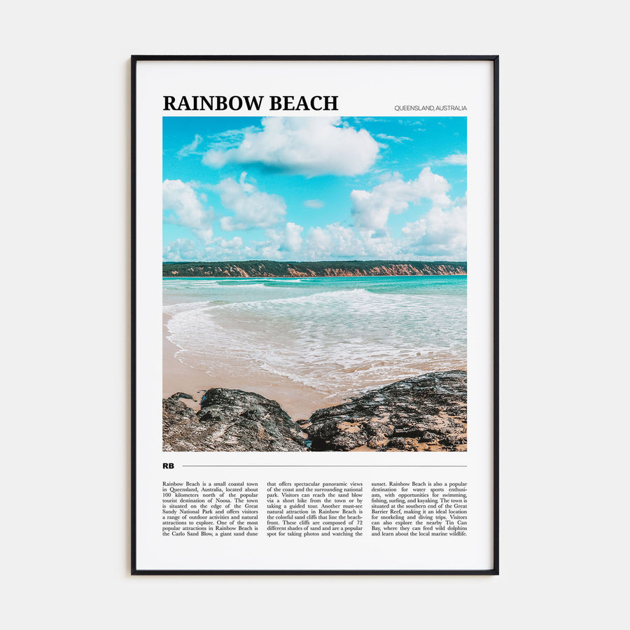 Rainbow Beach Travel Color Poster