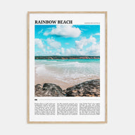 Rainbow Beach Travel Color Poster