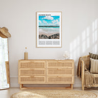 Rainbow Beach Travel Color Poster