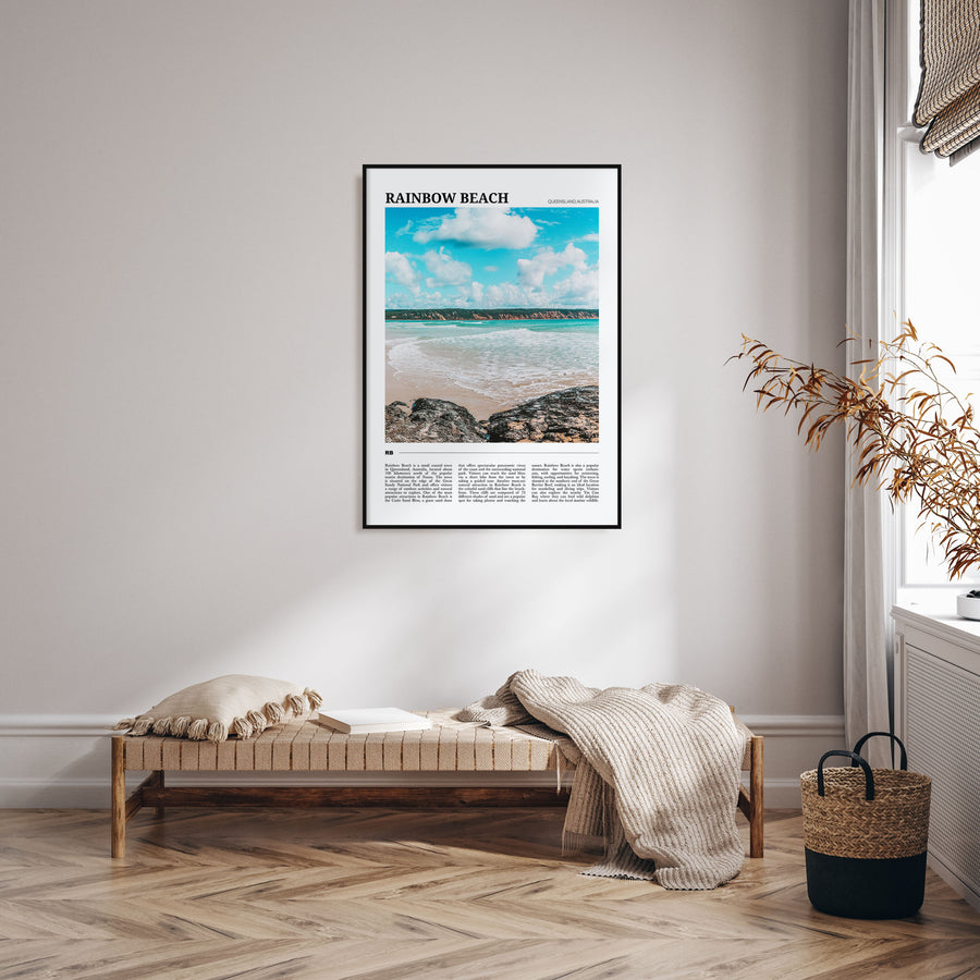Rainbow Beach Travel Color Poster