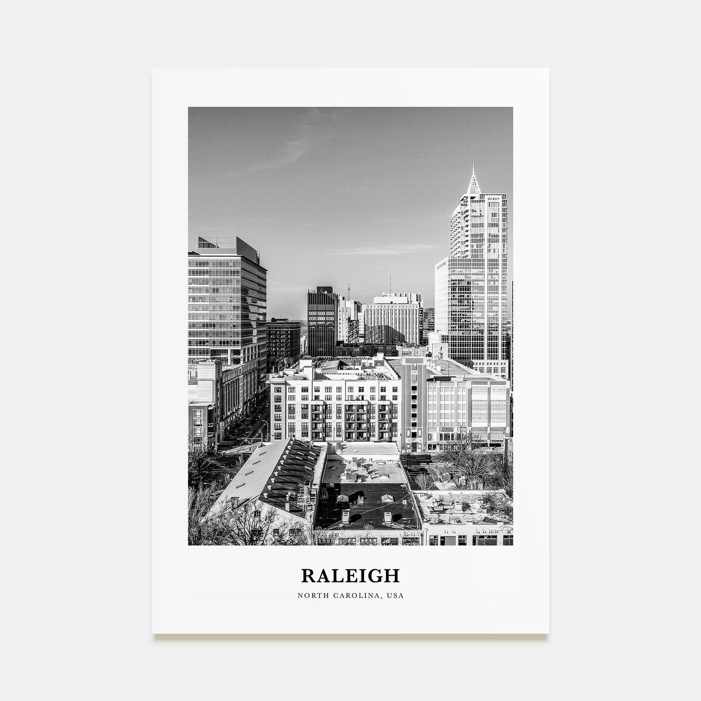 Raleigh Portrait B&W No 1 Poster