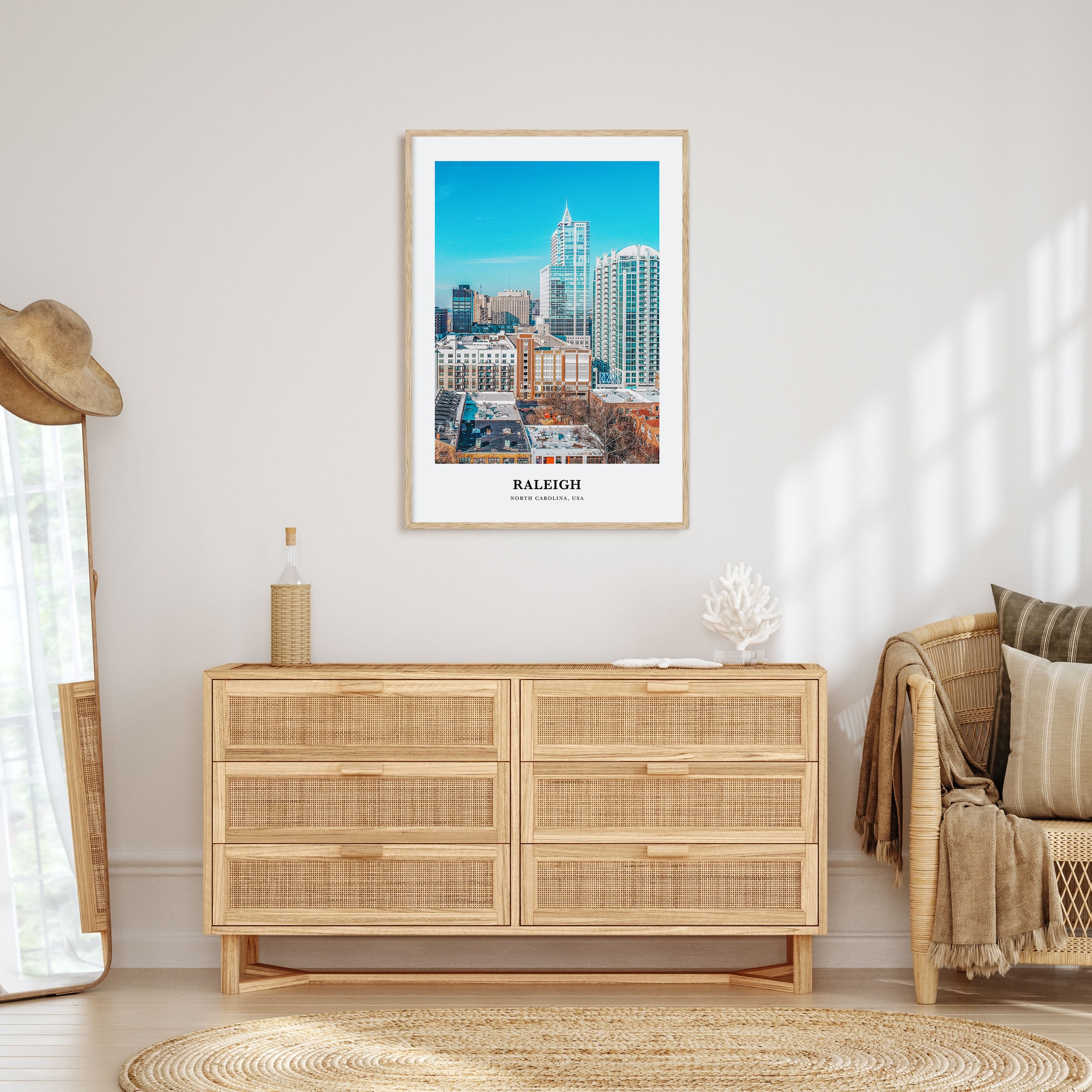 Raleigh Portrait Color Poster