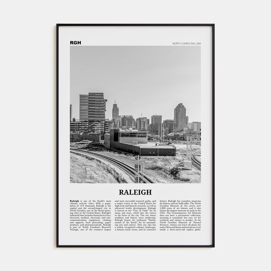 Raleigh Travel B&W No 2 Poster