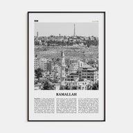 Ramallah Travel B&W Poster